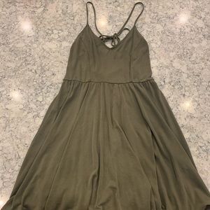 Olive Green Mini Dress